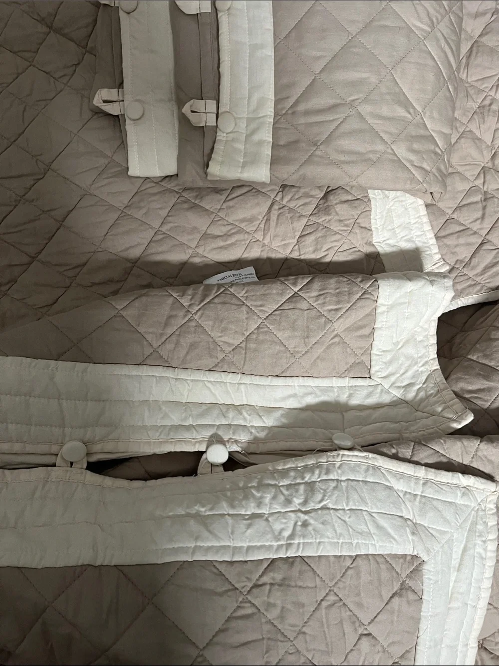 Madison Park Khaki Diamond Quilted Bedspread with 2 Shams